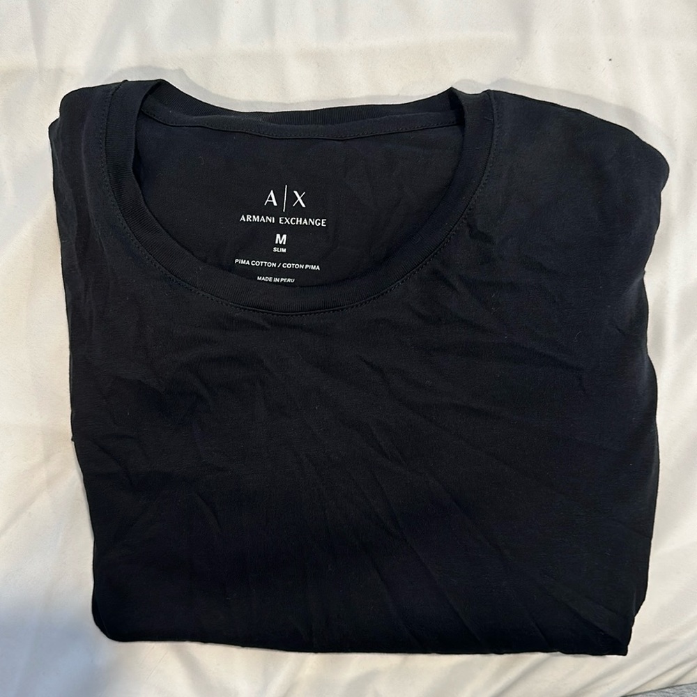 Armani exchange Man medium black tshirt long sleeve